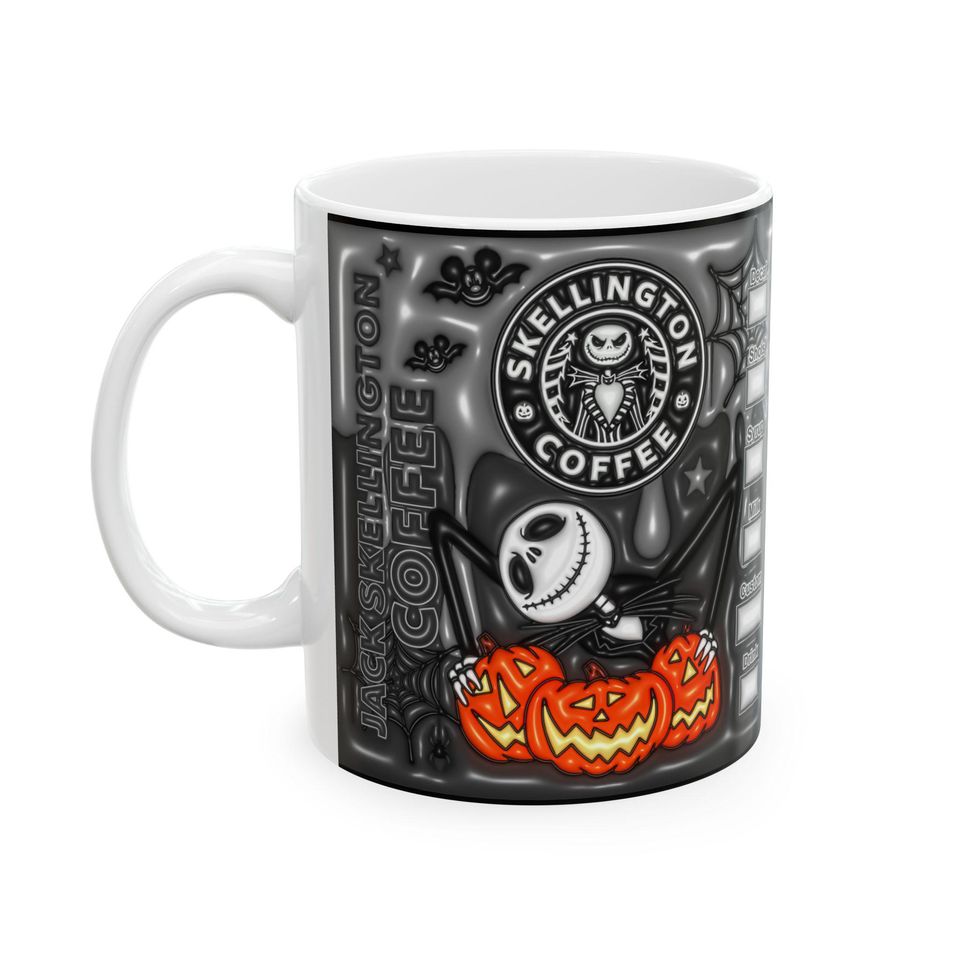 Nightmare Before Christmas Jack Skellington Halloween Coffee Mug