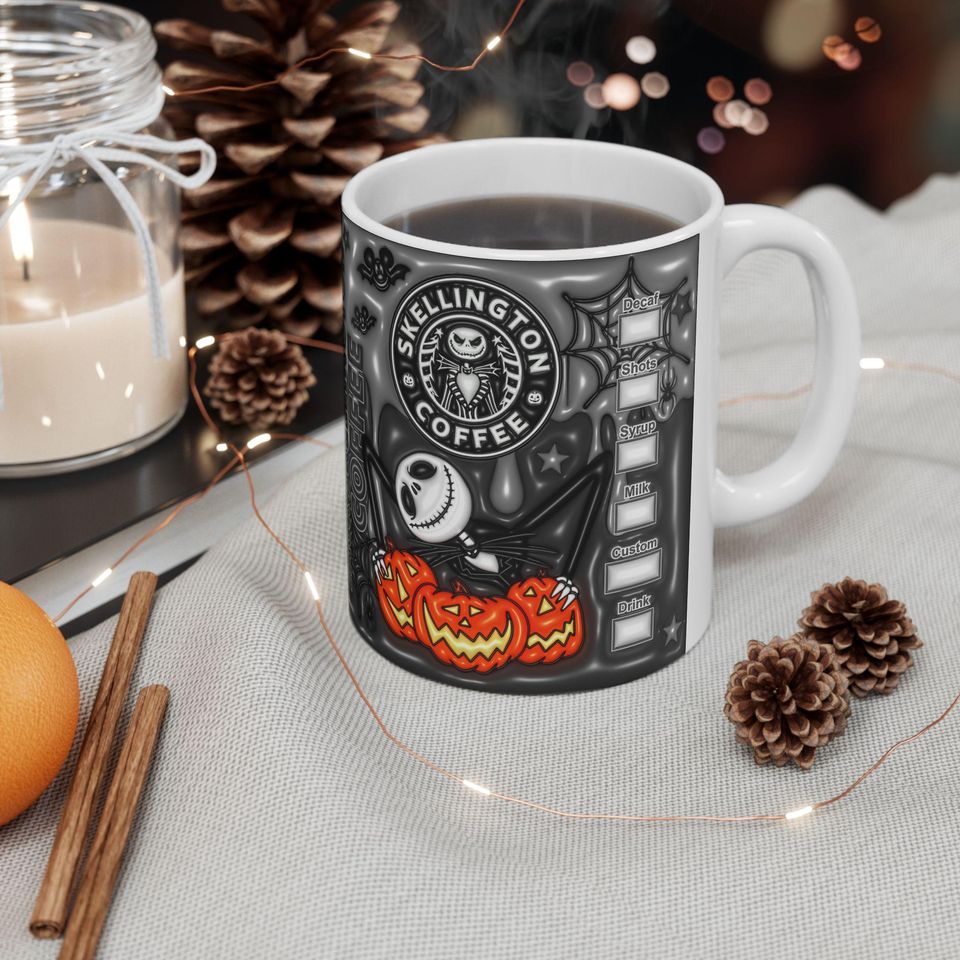 Nightmare Before Christmas Jack Skellington Halloween Coffee Mug