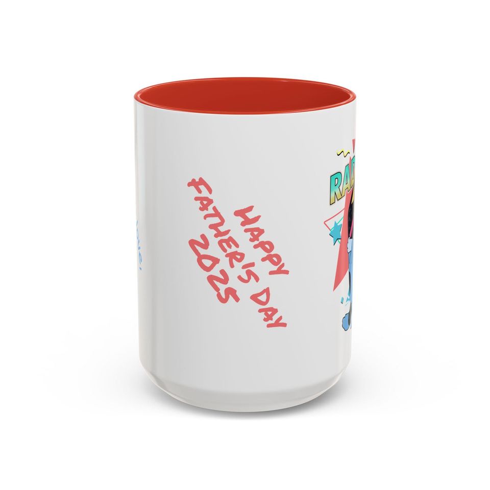 Rad Dad Fathers Day Gift Coffee Mug - BlueyDad Theme