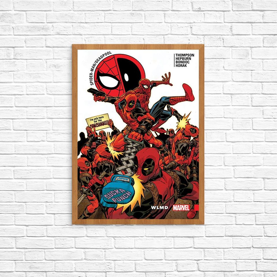 Spider - Man  Deadpool Poster Wall