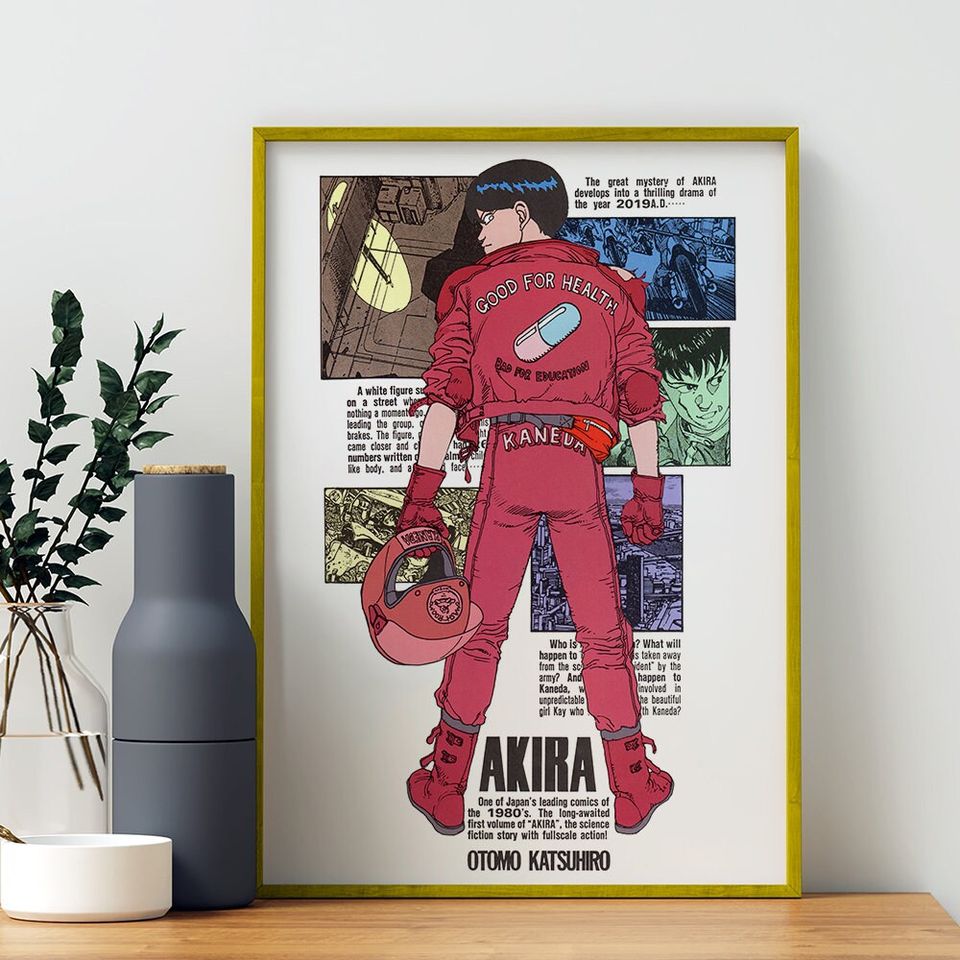 Akira - Red Fighting Anime Movie Poster