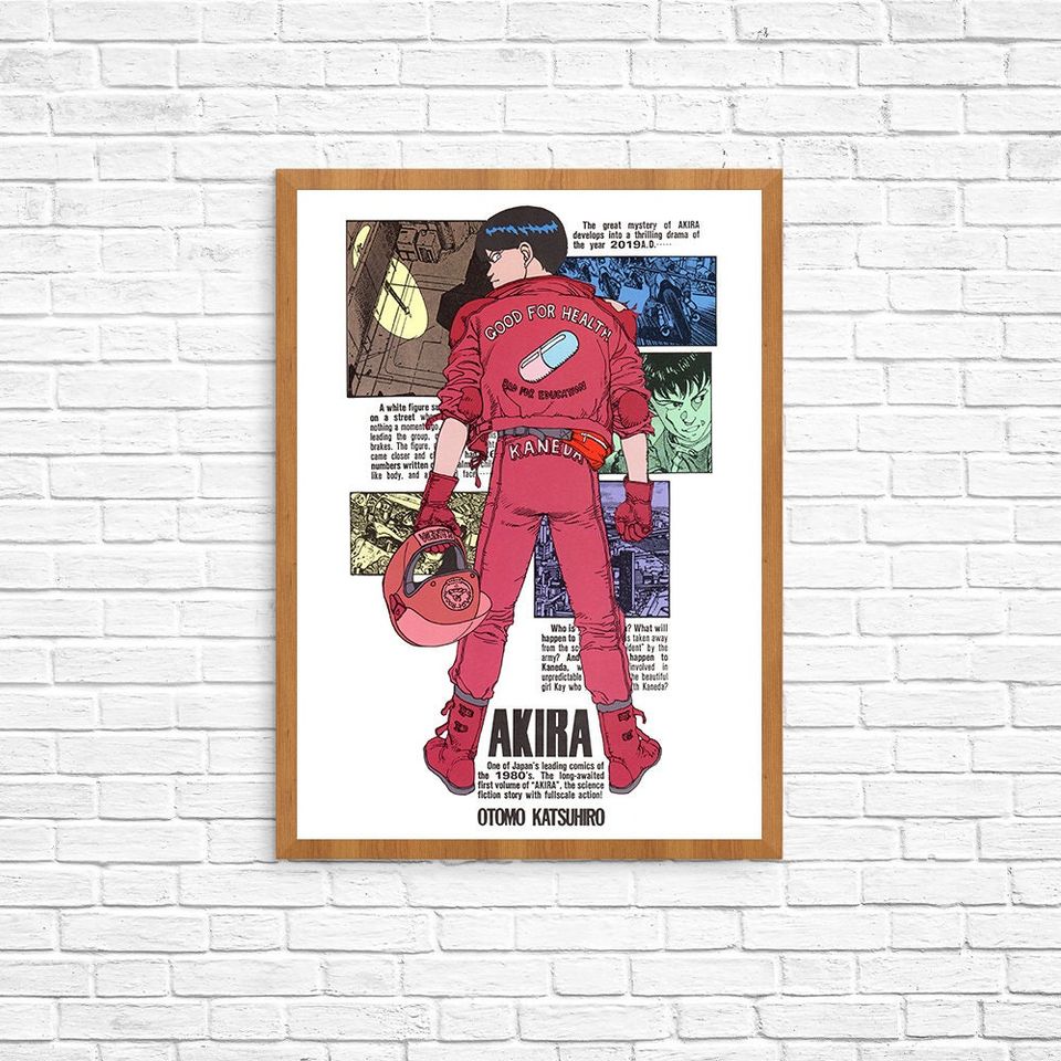 Akira - Red Fighting Anime Movie Poster