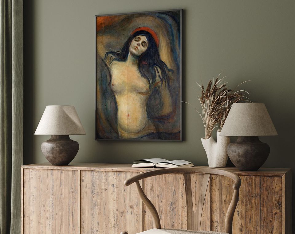 Edvard Munch Madonna Poster, Madonna Wall Decor