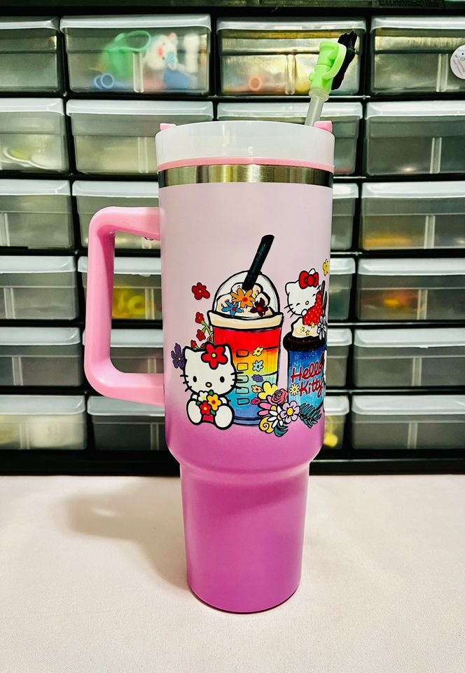 Soft Pink Hello Kitty Treats Tumbler