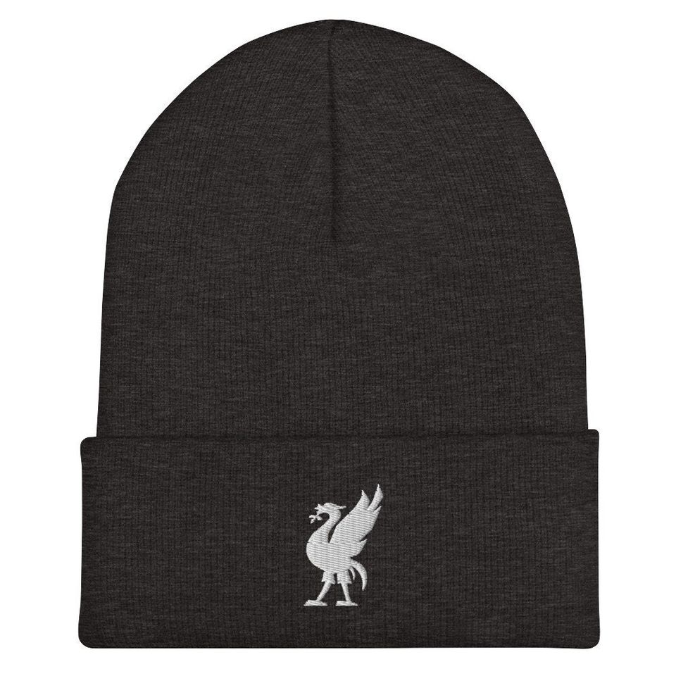 Red Bird Embroidered Cuffed Beanie Soccer Hat