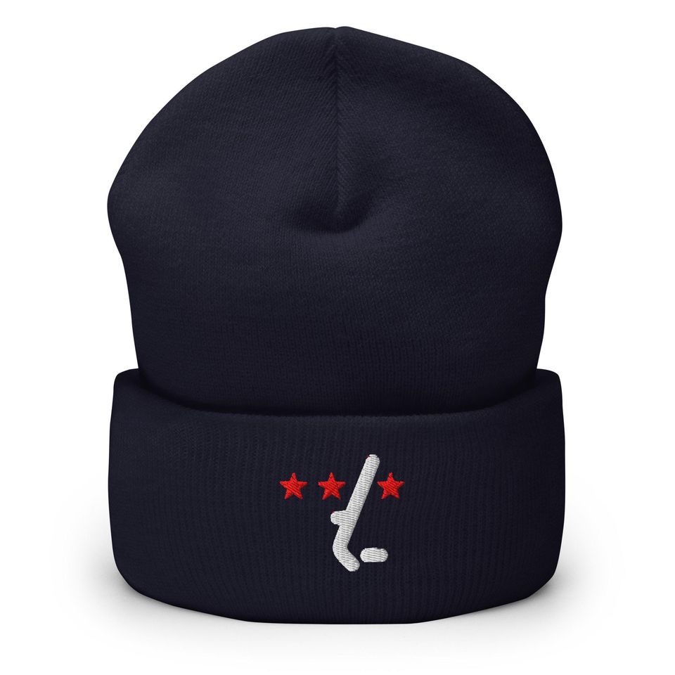 Washington Minimalist Embroidered Cuffed Beanie
