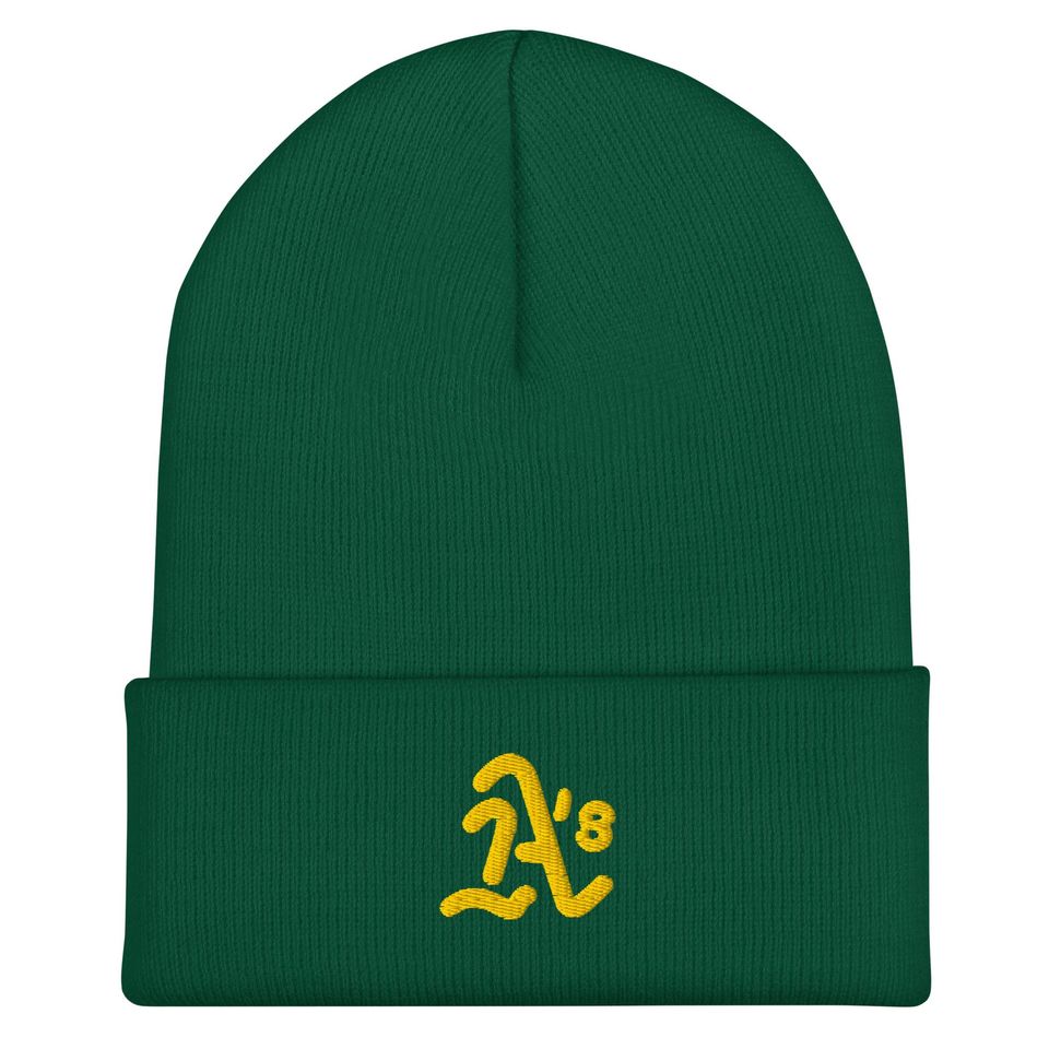 Oakland Embroidered Knitted Cuffed Beanie
