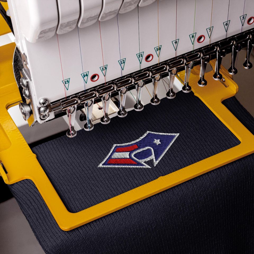 New England Minimalist Embroidered Cuffed Beanie