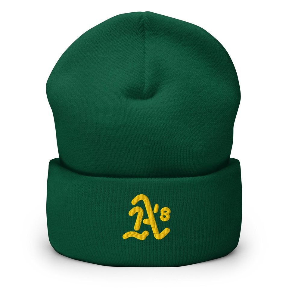 Oakland Embroidered Knitted Cuffed Beanie