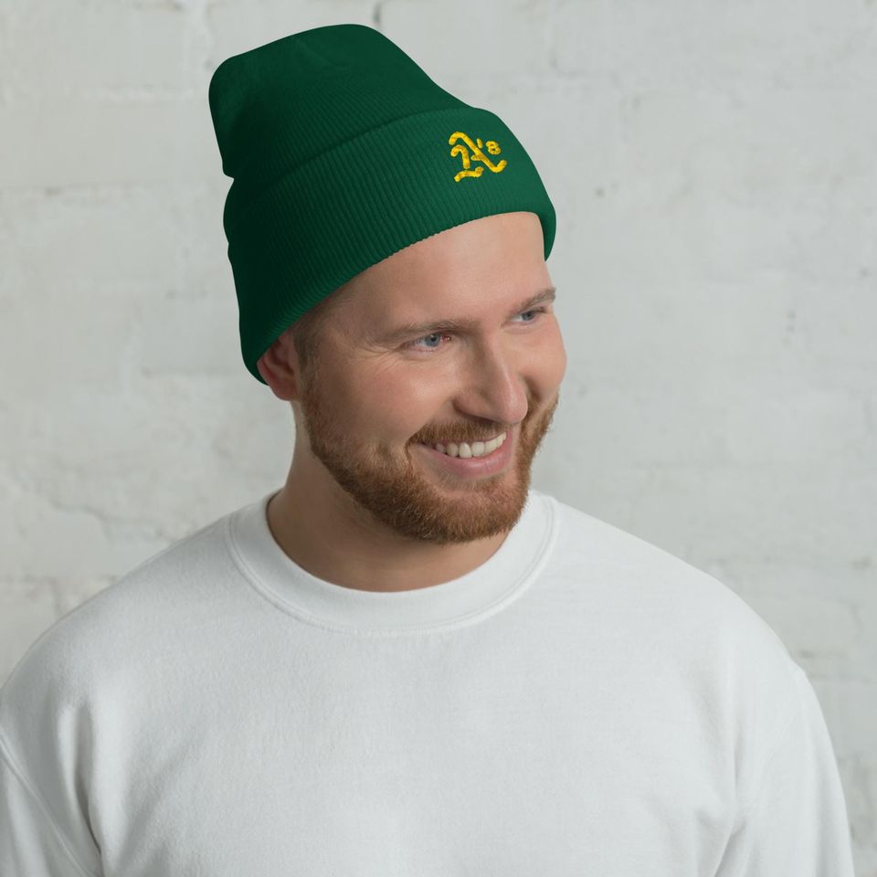 Oakland Embroidered Knitted Cuffed Beanie