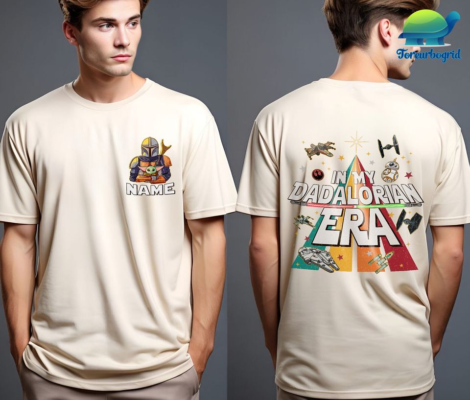 Personalized Disney In My Dadalorian Era Double Sided Shirt
