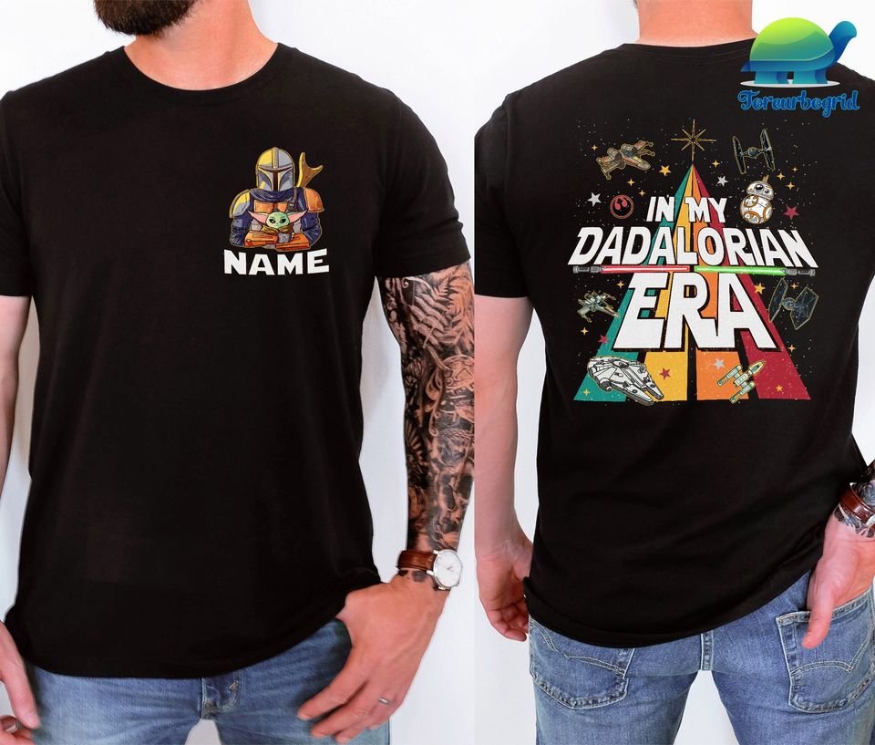 Personalized Disney In My Dadalorian Era Double Sided Shirt