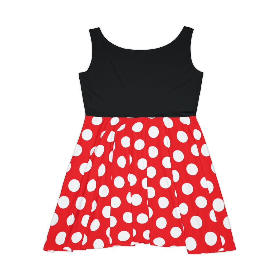 Minnie Mouse Inspired Women's Skater Dress