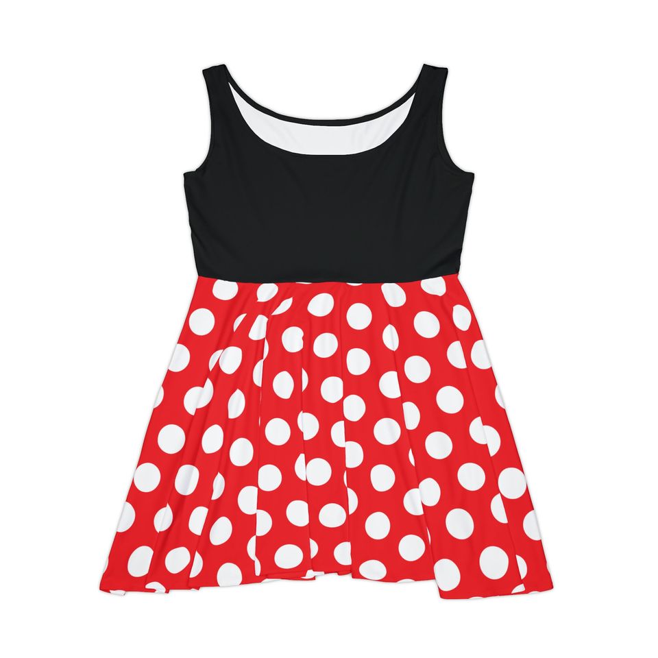 Minnie Mouse Inspired Women's Skater Dress