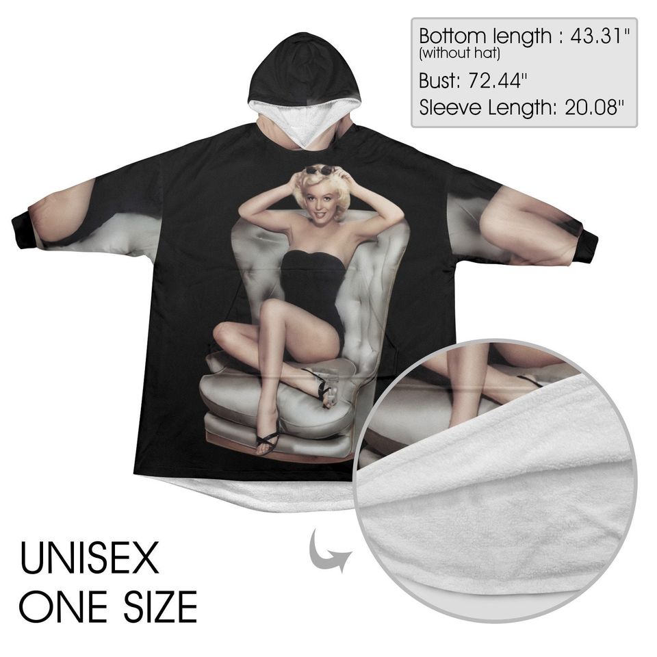 Marilyn Monroe Hoodie Blanket