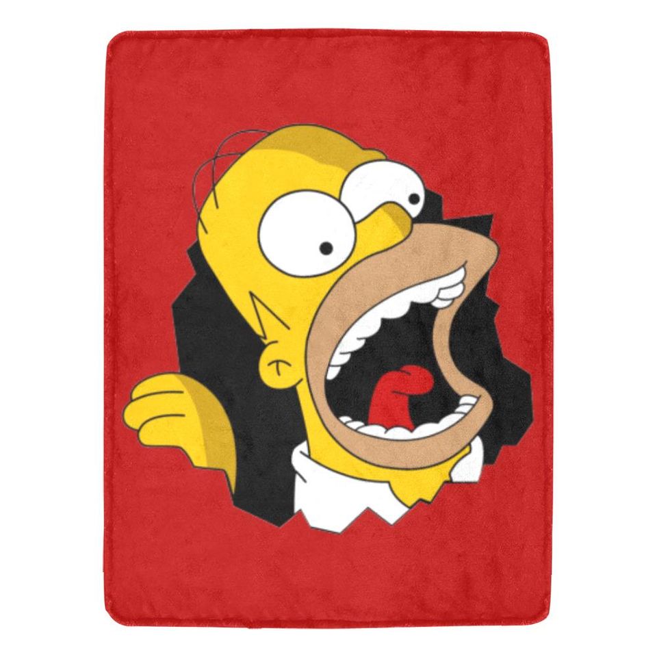 Simpsons Family Fleece Blanket