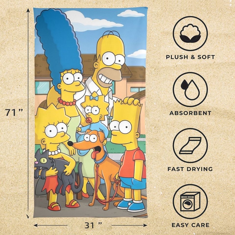 Simpsons Beach Towel