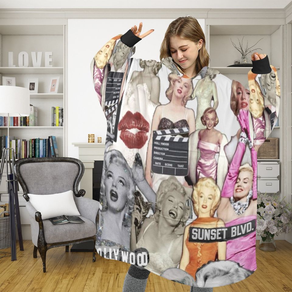 Marilyn Monroe Hoodie Blanket