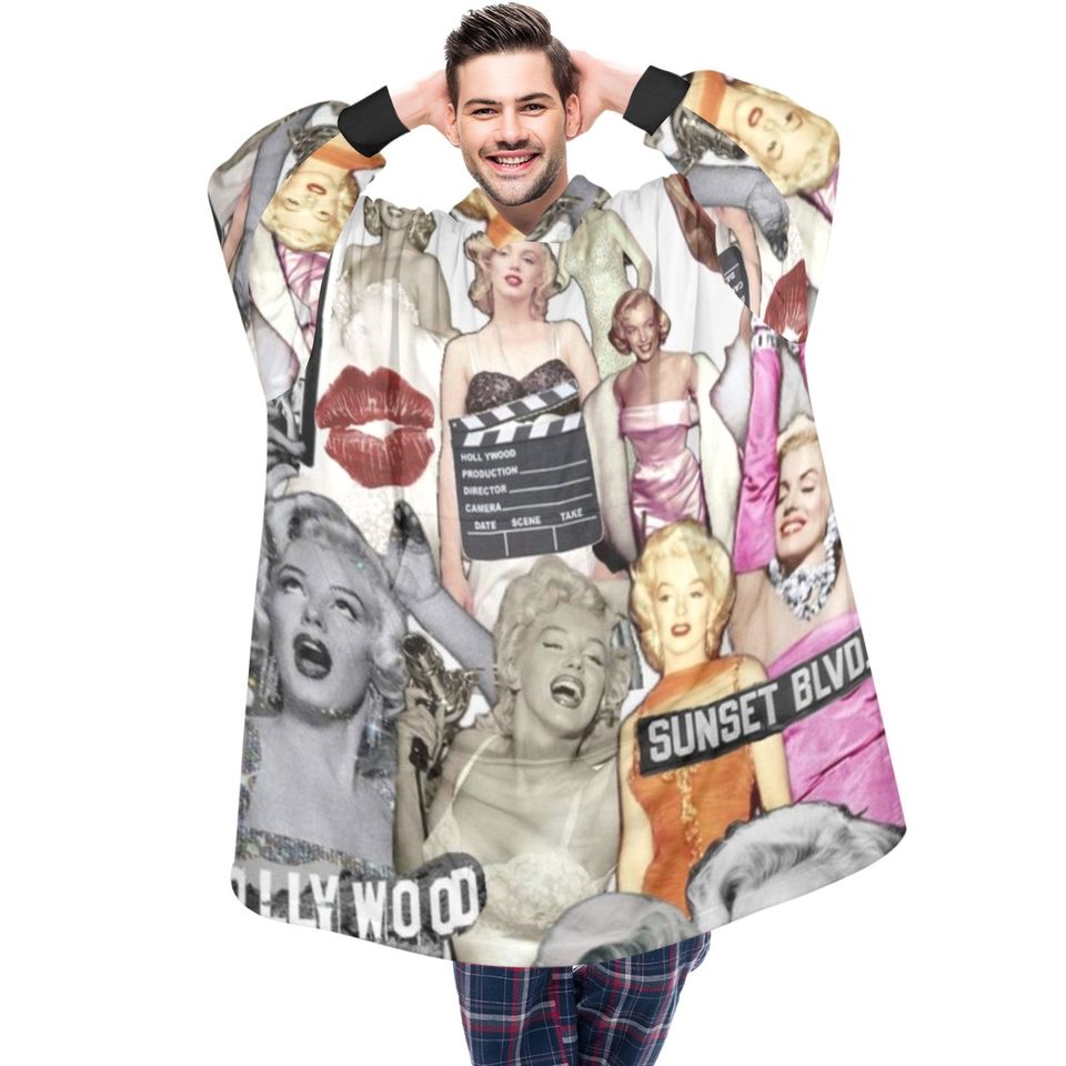 Marilyn Monroe Hoodie Blanket