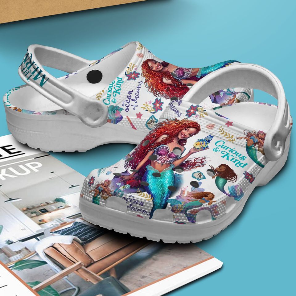 The Little Mermaid Disney Clogs, Cartoon Slippers, Cartoon Clogs Shoes