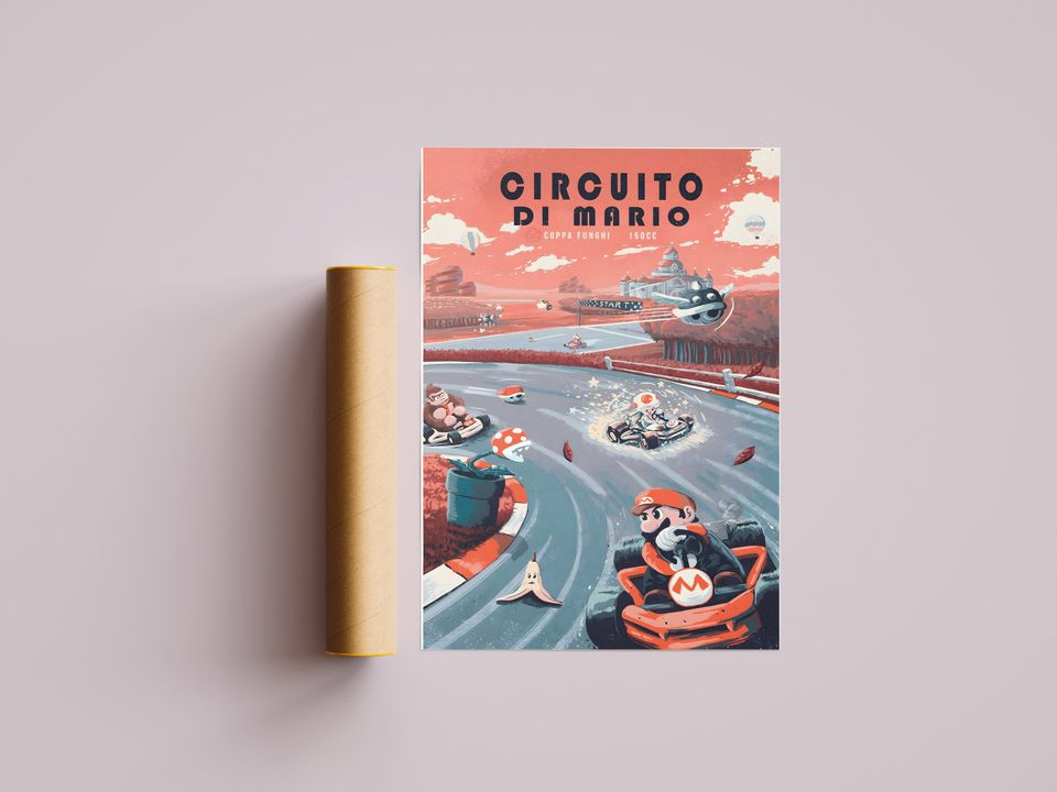 Super Mario Poster Circuito Di Mario Poster