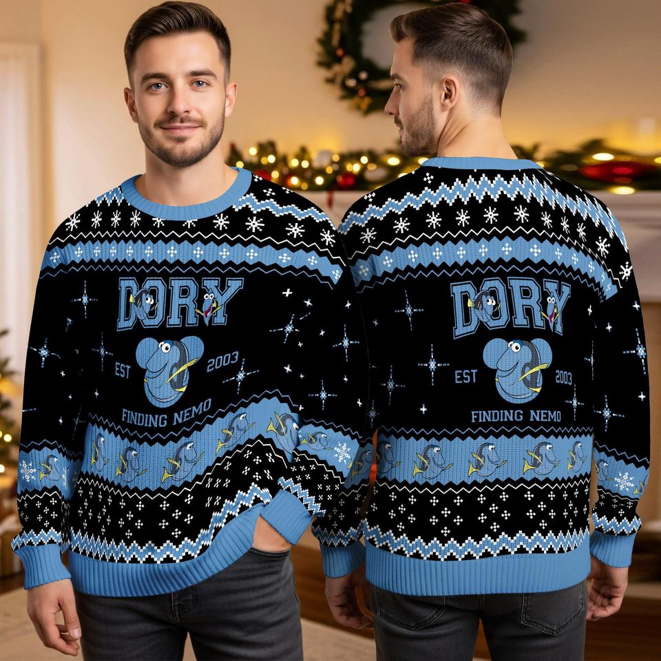 Finding Nemo Ugly Christmas Sweater, Nemo 3D All Over Print Sweater