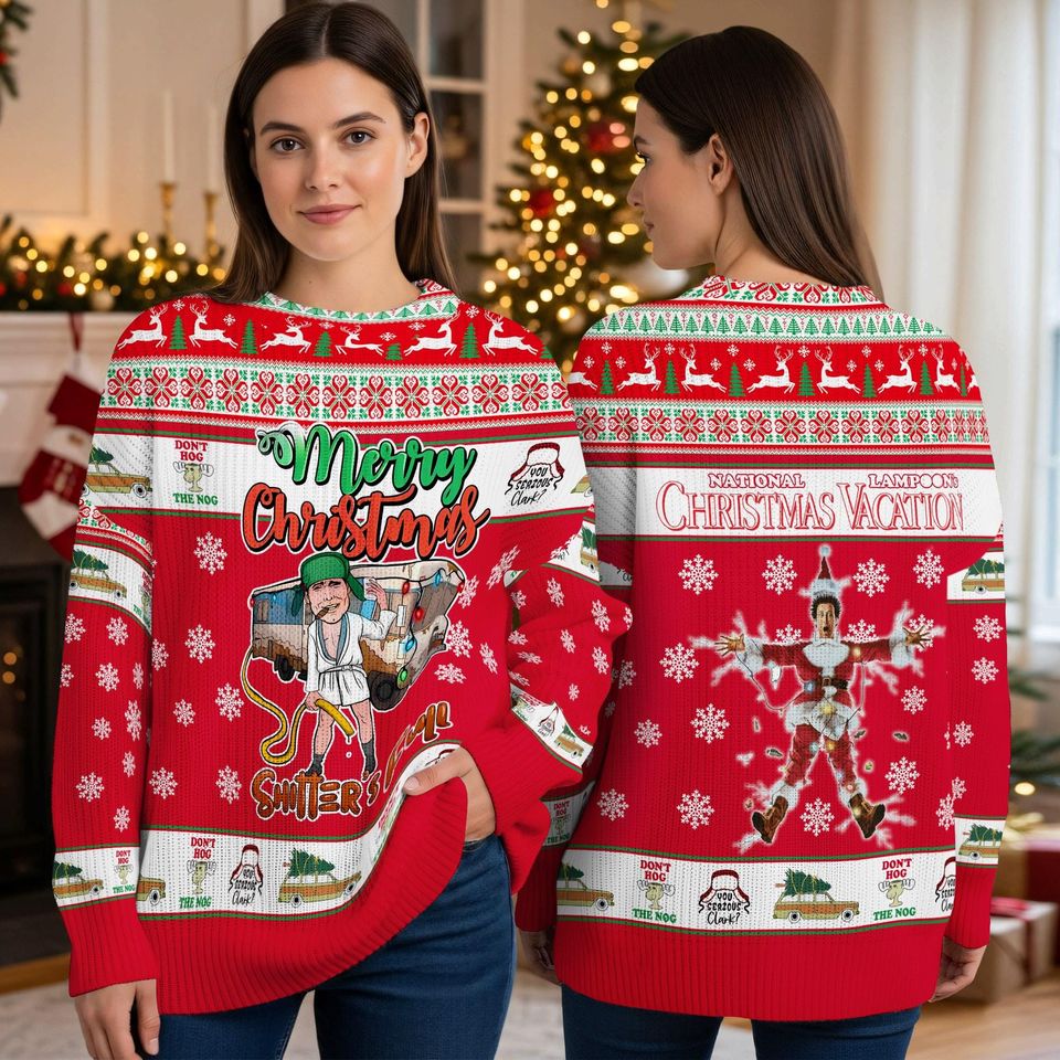 National Lampoon Christmas Vacation Ugly Sweater, Cousin Eddie 3D Pullover