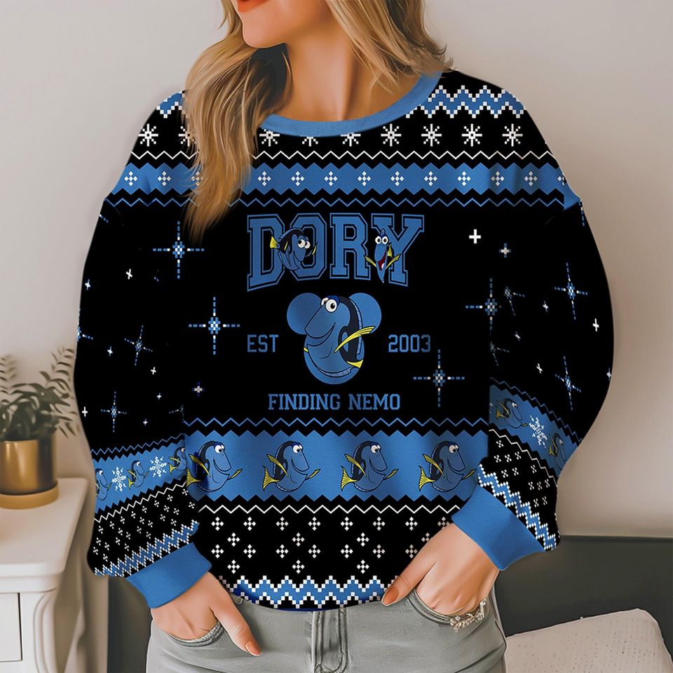 Finding Nemo Ugly Christmas Sweater, Nemo 3D All Over Print Sweater