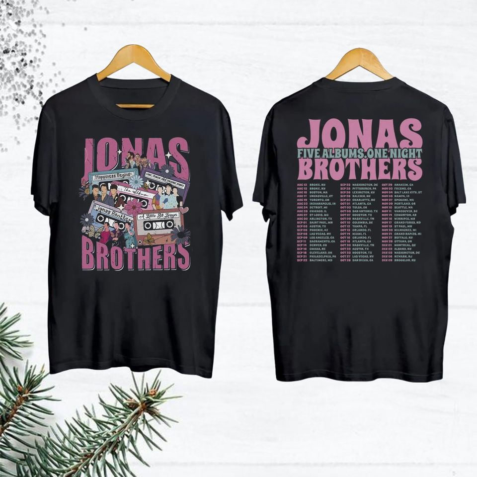 Jonas Brothers Tour 2023 Shirt, Jonas Brothers Five Albums One Night Tour Shirt