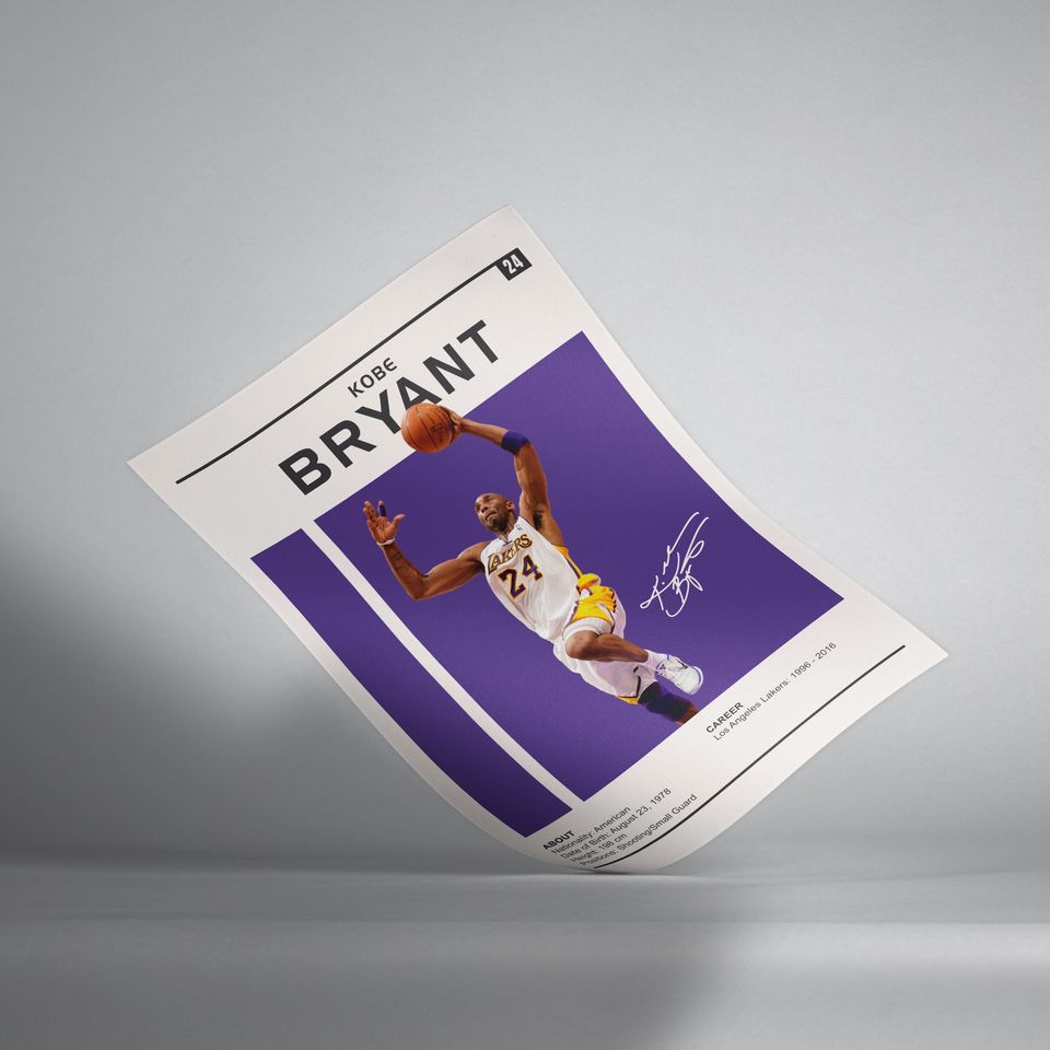 Kobe Bryant Poster | Basketball Player Poster
