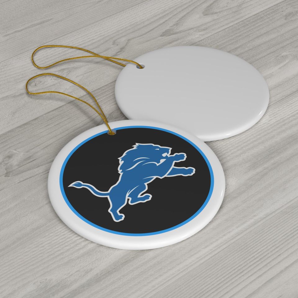 Detroit Lions Ceramic Ornament