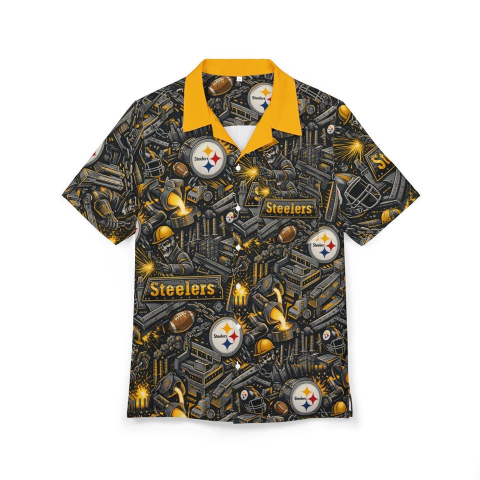 Hawaiian Steel Button-Down Shirt