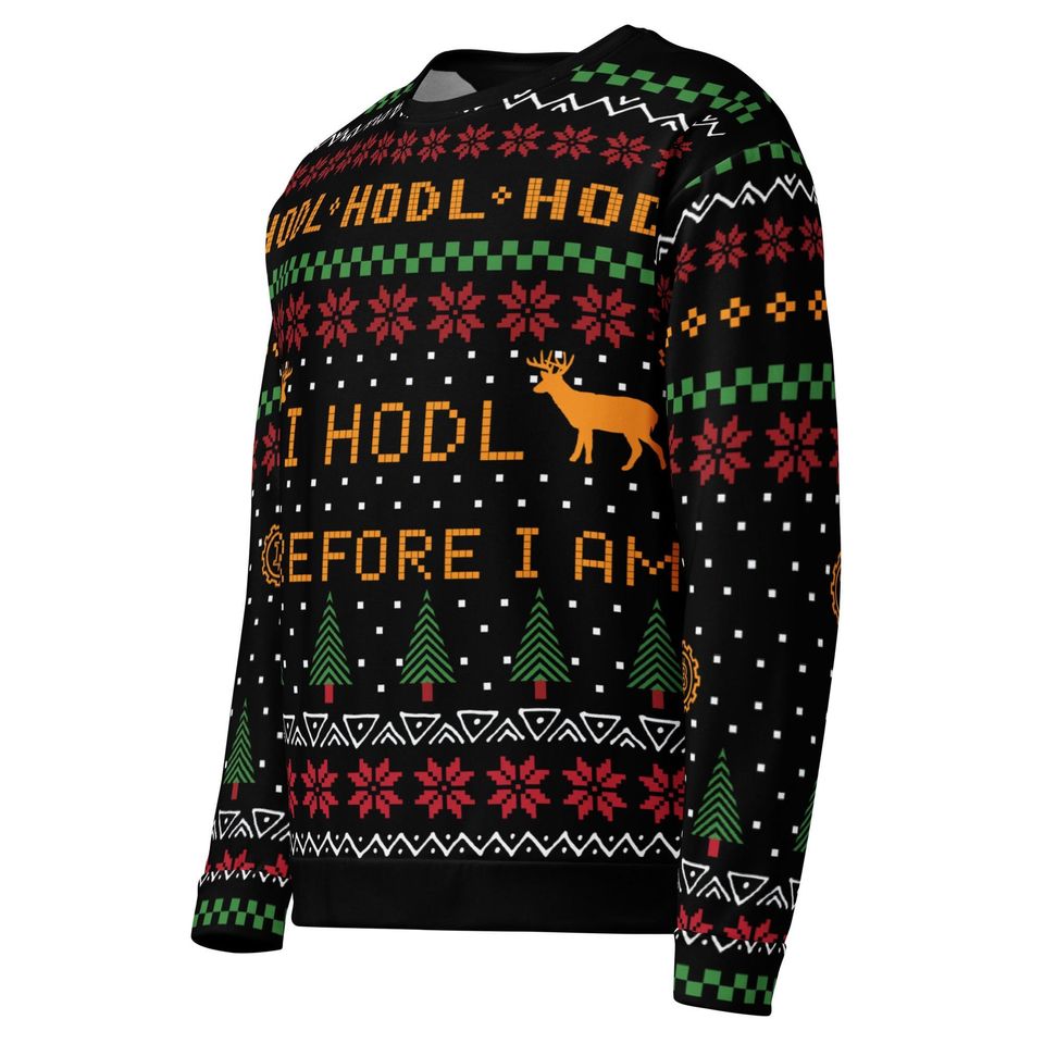 Bitcoin Crypto Ugly Christmas Jumper Unisex Sweatshirt