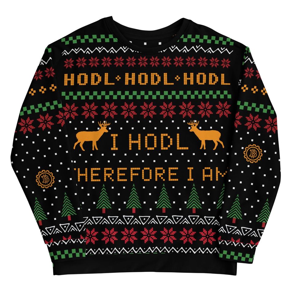 Bitcoin Crypto Ugly Christmas Jumper Unisex Sweatshirt
