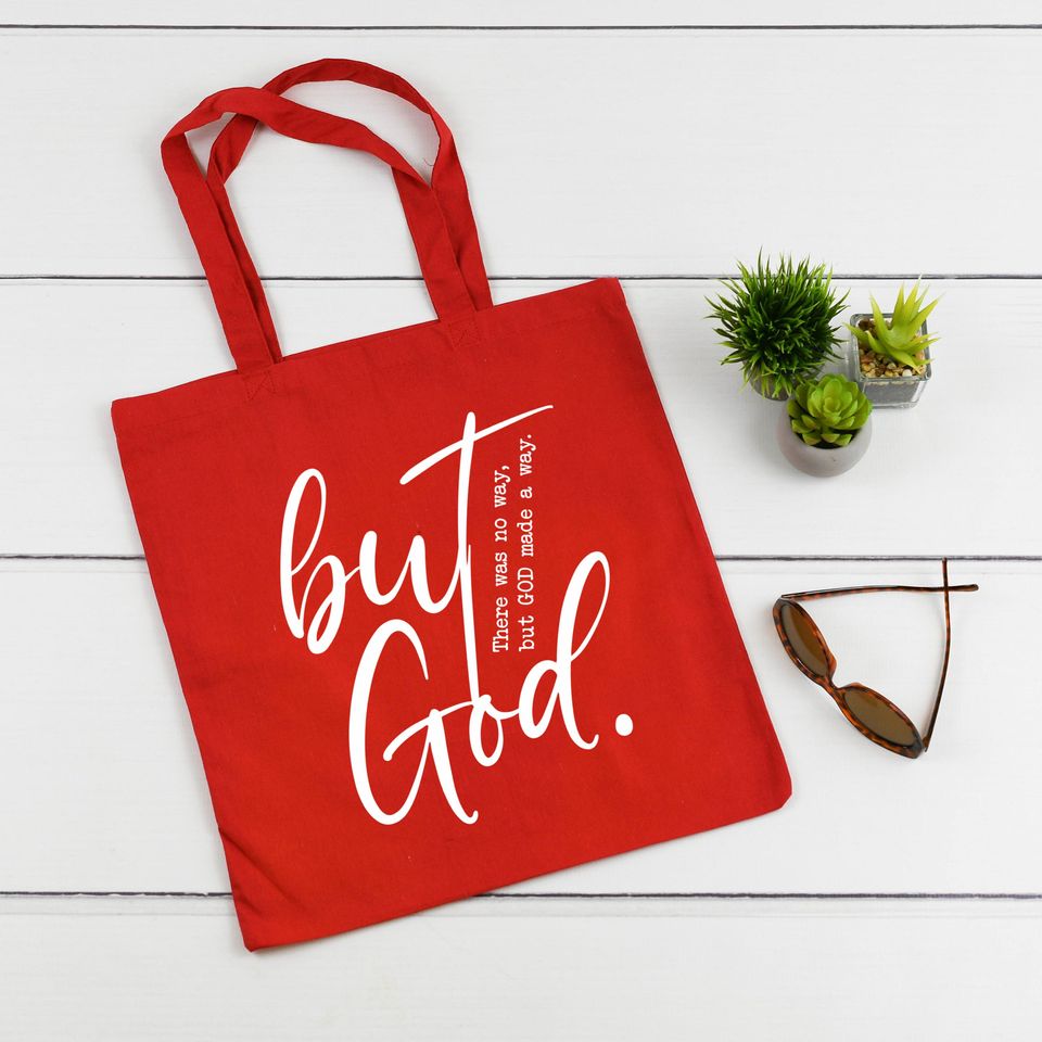 But God Toe Bag, There Was No Way But God Made A Way, Christian Tote Bag, Christian Gift, Gift for Christian, Women Tote Bag, Shopping Bag
