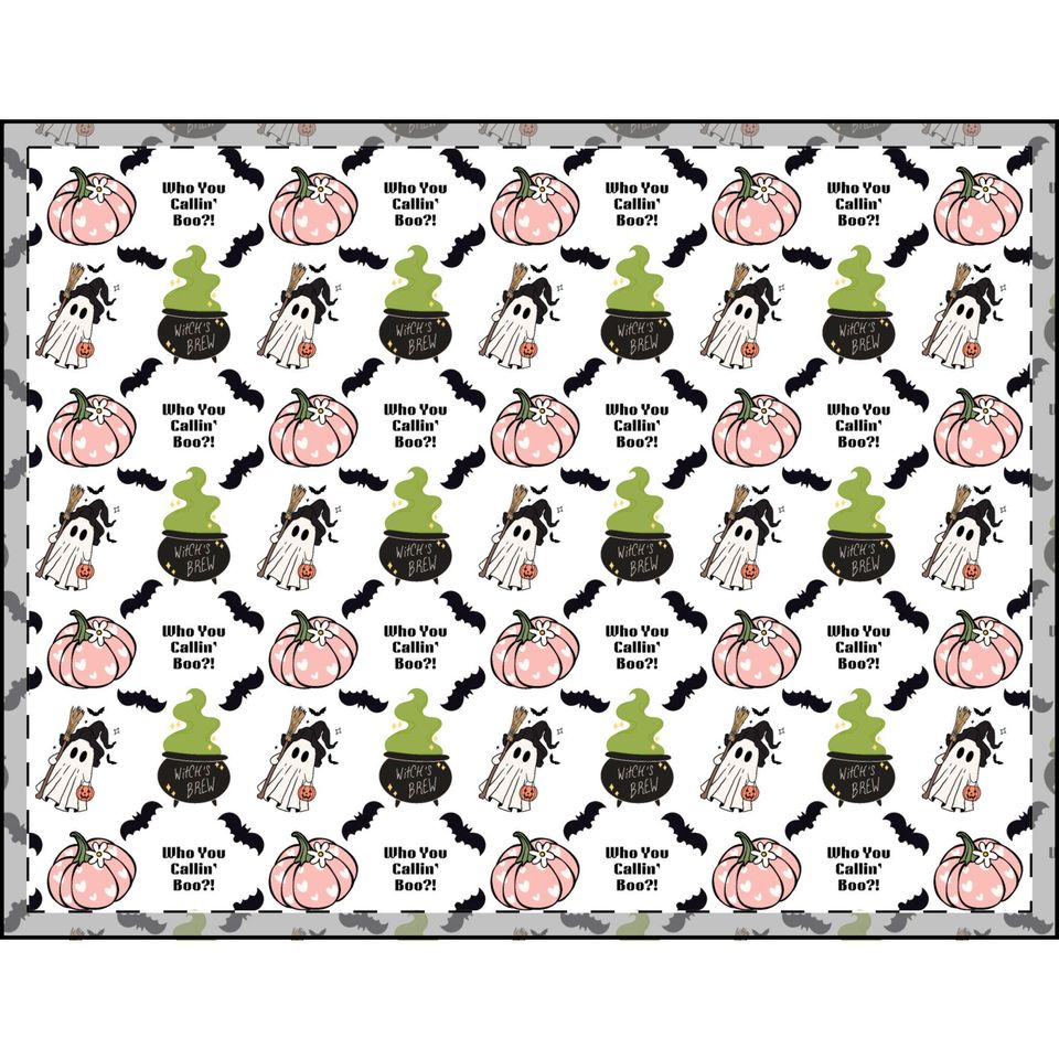 Spooky Halloween Velveteen Blanket: Cozy Fall Throw