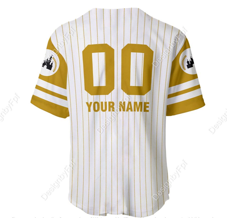 Grumpy White Baseball Jersey Grumpy Jersey | Disney Custom Name Number Baseball Jersey