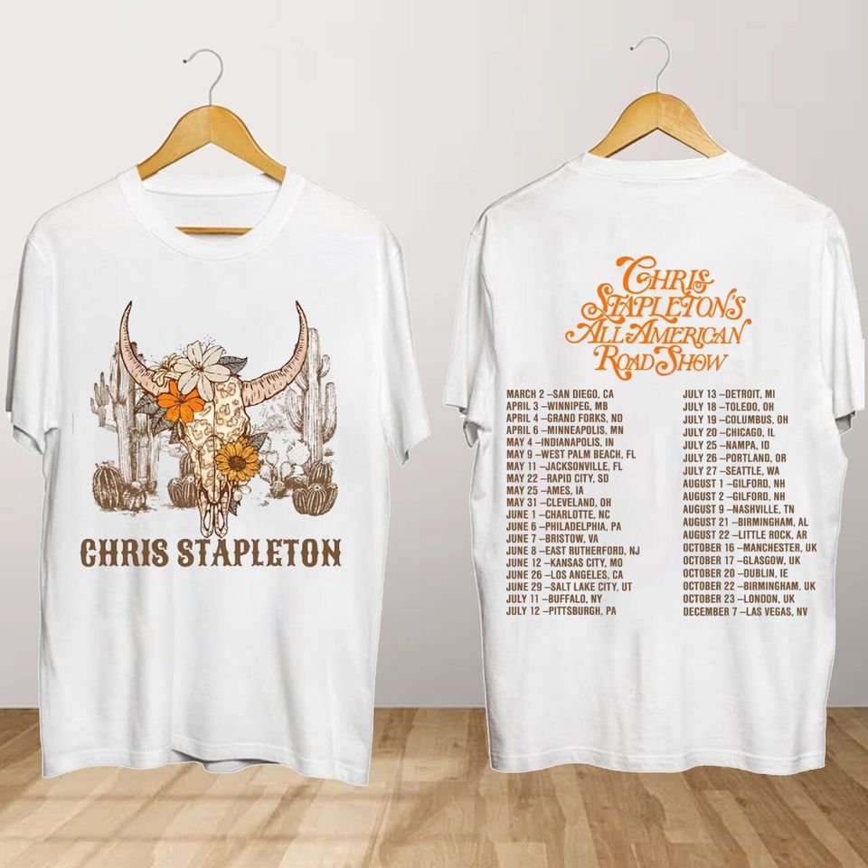 Chris Stapleton All American Road Show 2024 Tour T Shirt