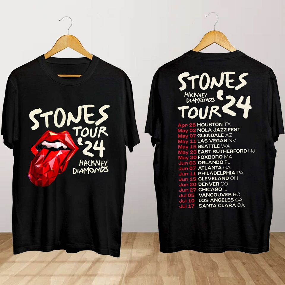 The Rolling Stones Hackney Diamonds Tour 2024 T Shirt