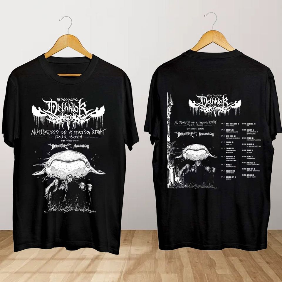Dethklok Mutilation on a Spring Night 2024 Tour Shirt