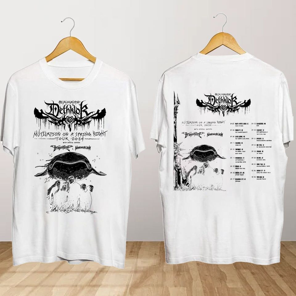 Dethklok Mutilation on a Spring Night 2024 Tour Shirt