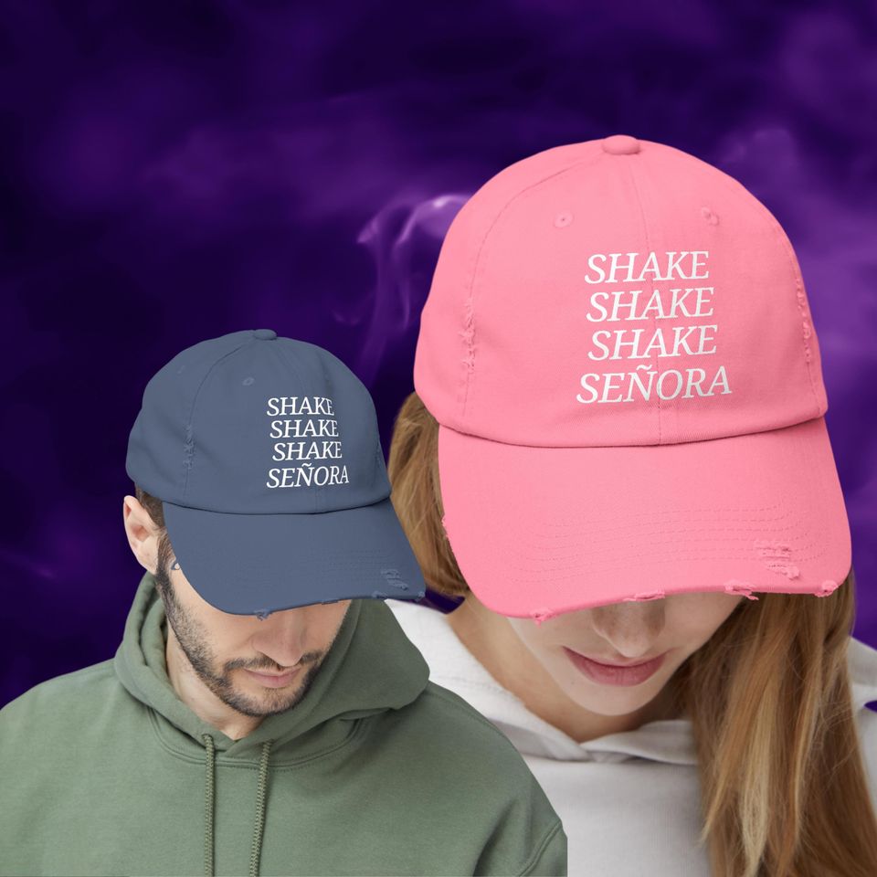 Beetlejuice Distressed Hat |  Cotton Twill Cap | Adjustable Low Profile D-Ring Closure