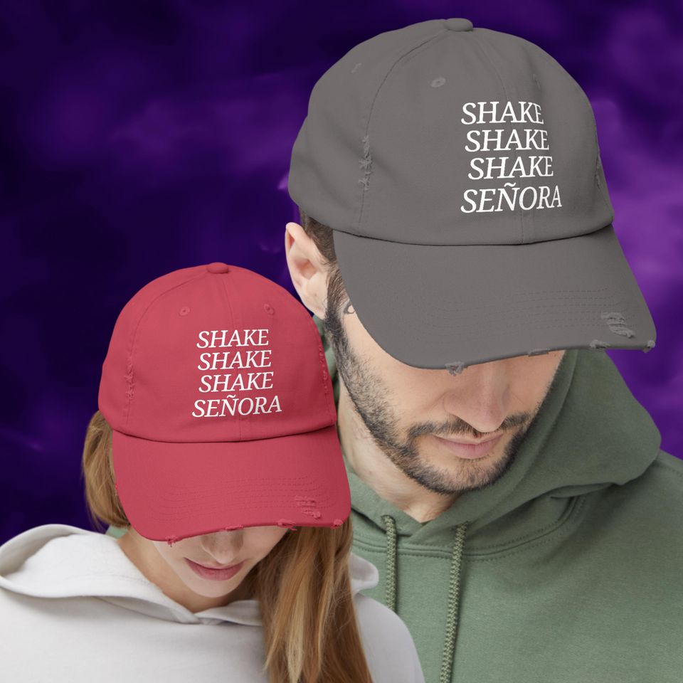 Beetlejuice Distressed Hat |  Cotton Twill Cap | Adjustable Low Profile D-Ring Closure