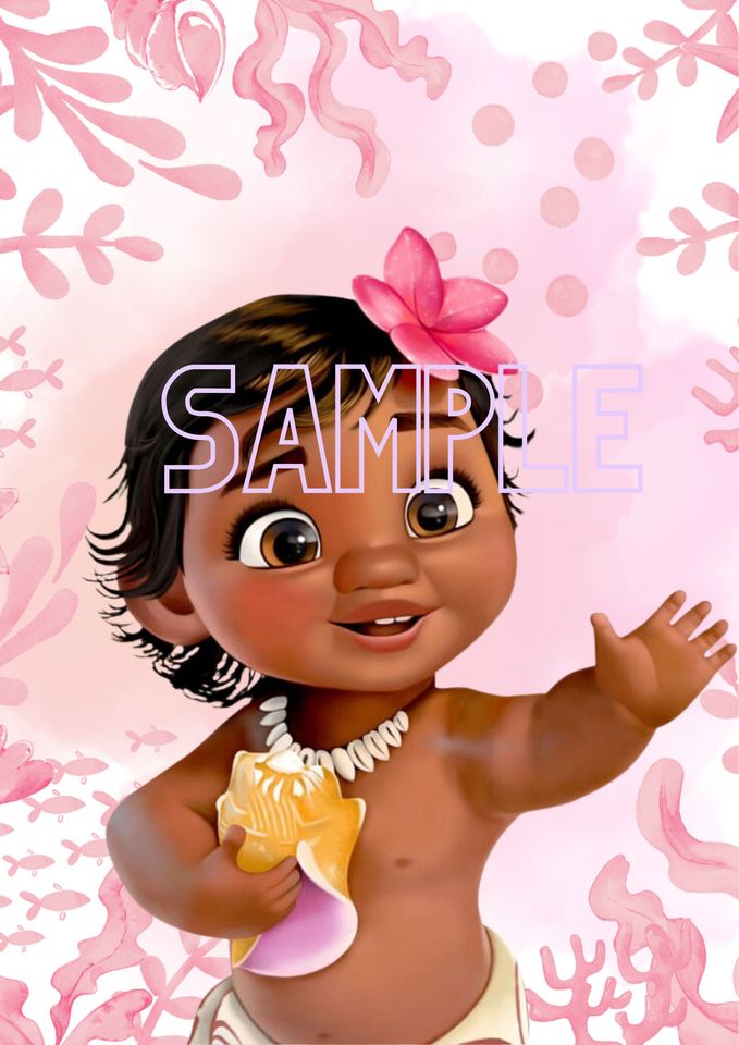 Moana Princess, Disney poster, art decoration