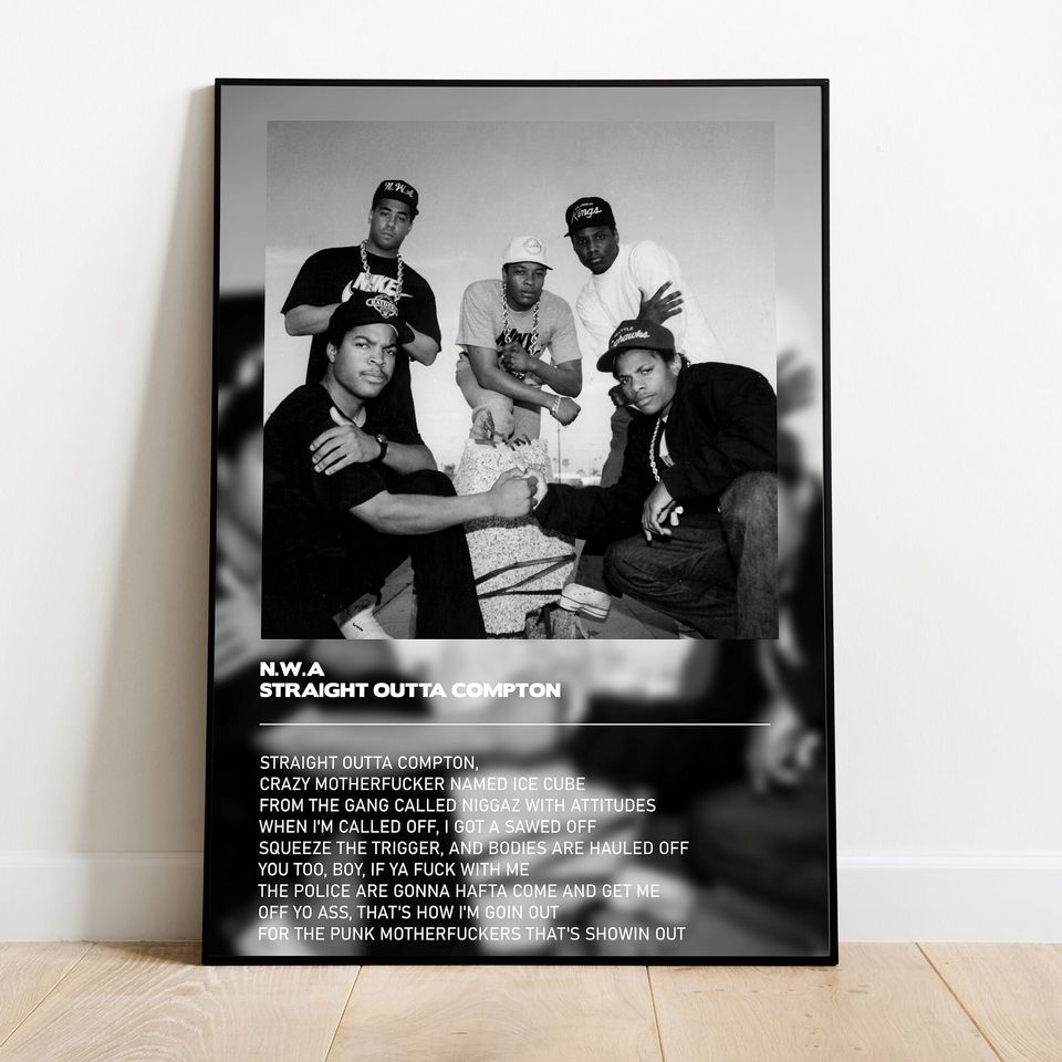 NWA Straight Outta Compton rapper poster