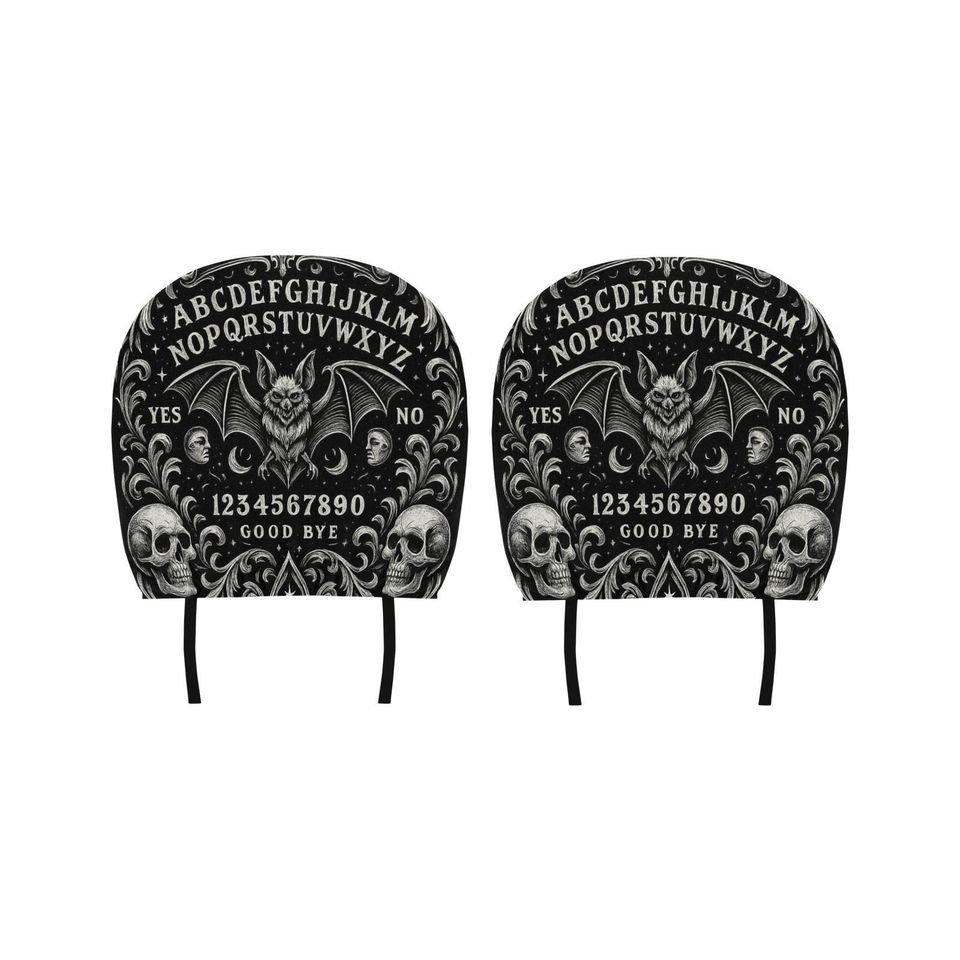 Bat Ouija Car Seat Covers: Gothic Witchy Car Decor