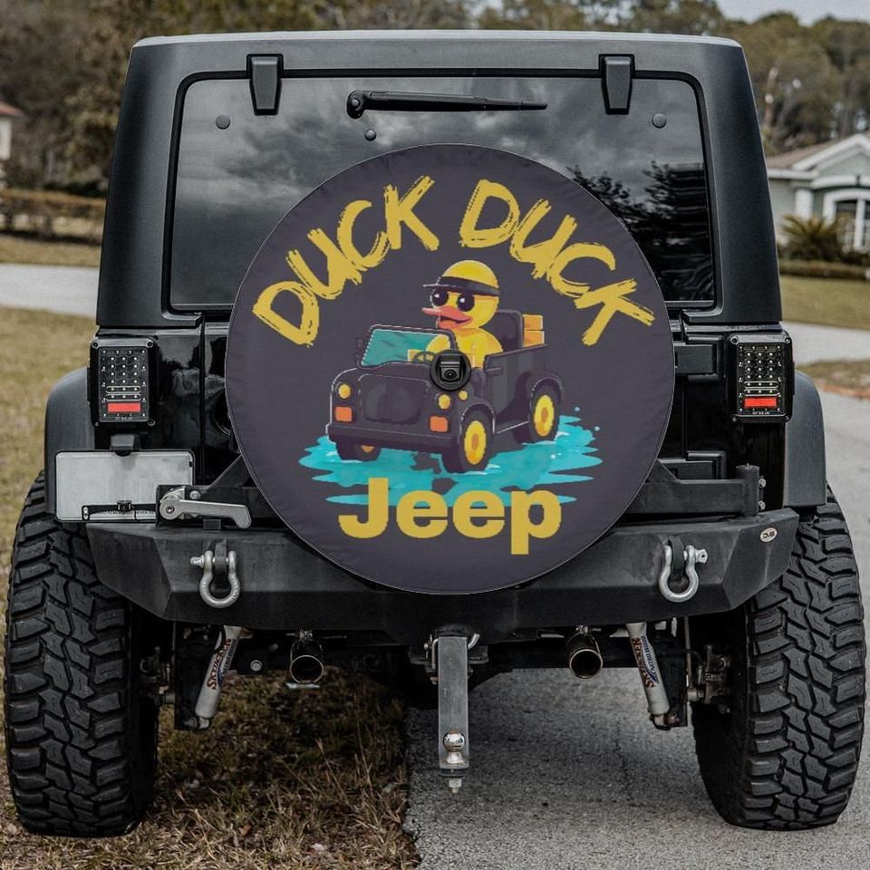 Spare Tire Cover Duck Duck Jeep Gray