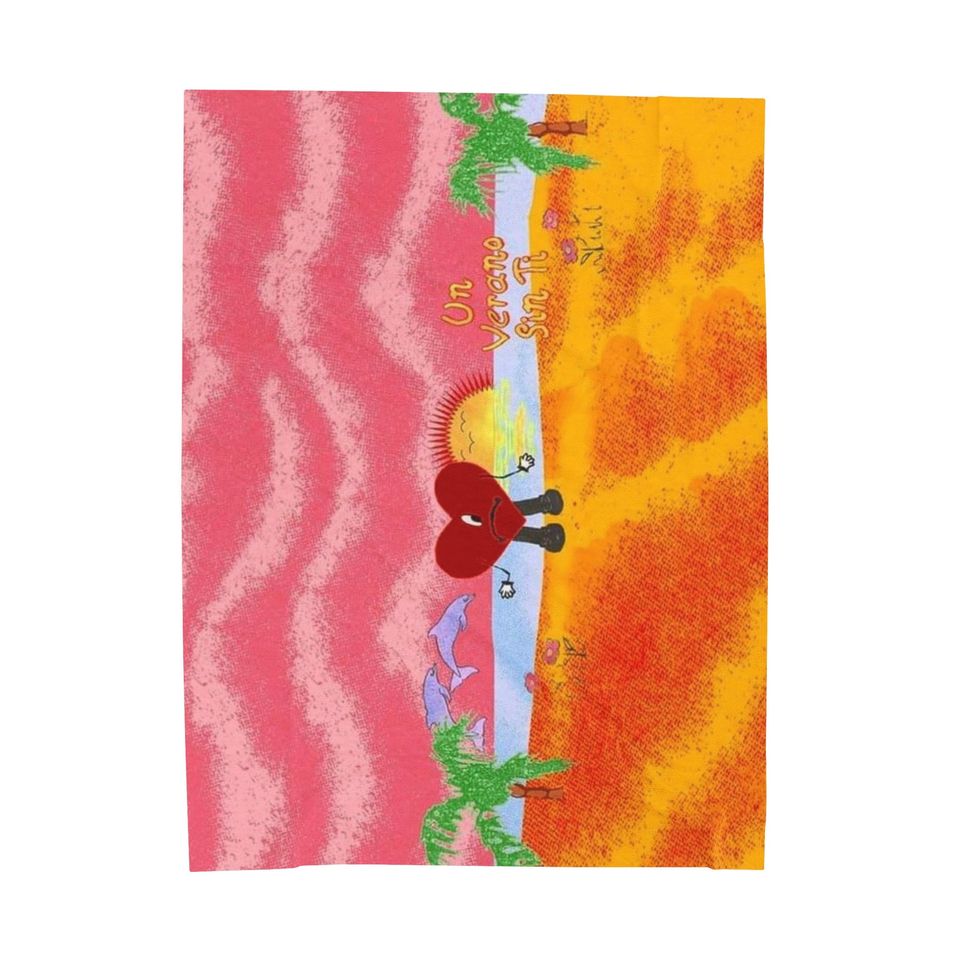 Bad Bunny Soft Throw Blanket, Comfortable Blanket for Men, Women, Kids, Trending Tour Merch