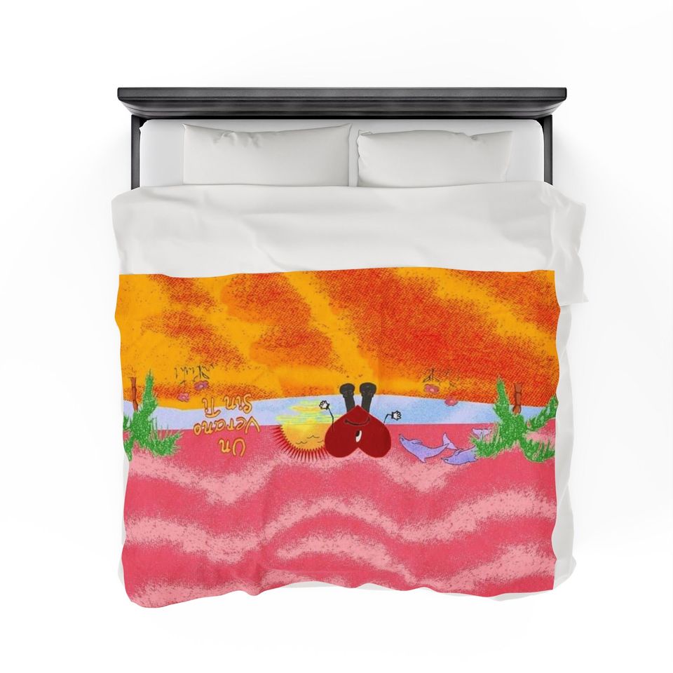 Bad Bunny Soft Throw Blanket, Comfortable Blanket for Men, Women, Kids, Trending Tour Merch