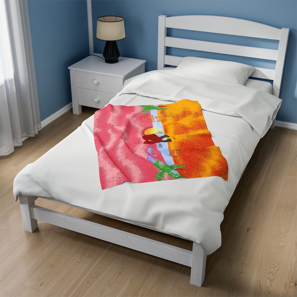 Bad Bunny Soft Throw Blanket, Comfortable Blanket for Men, Women, Kids, Trending Tour Merch